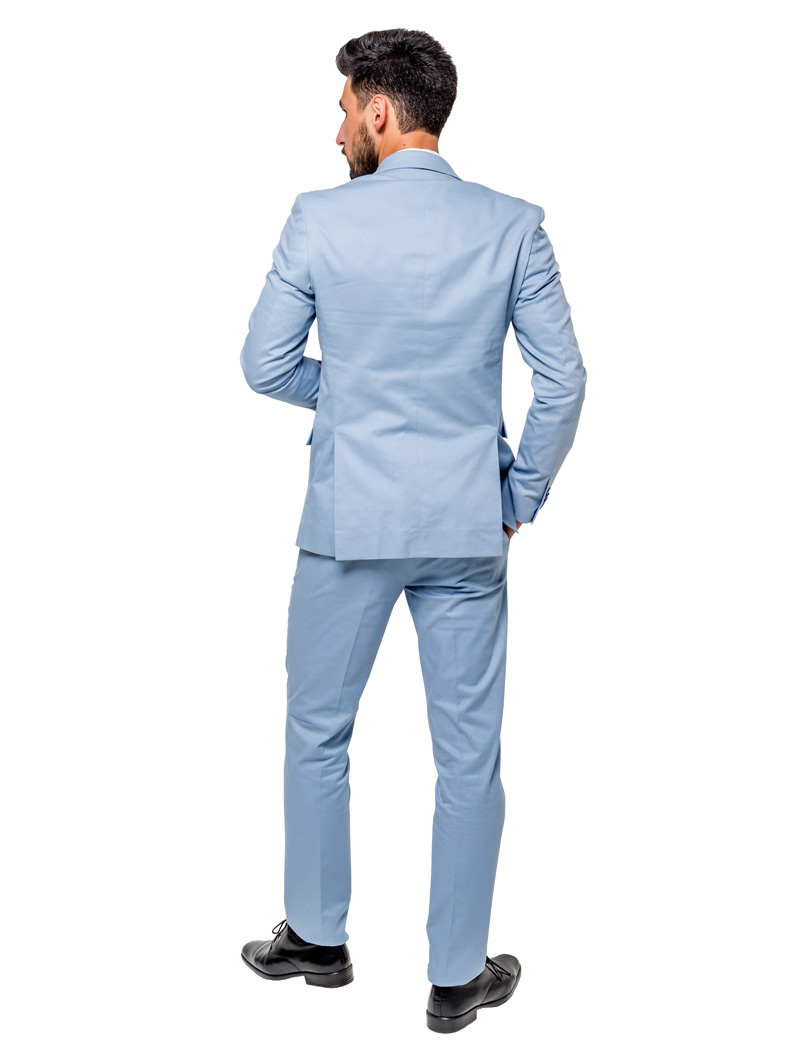 Terno Slim Azul Claro